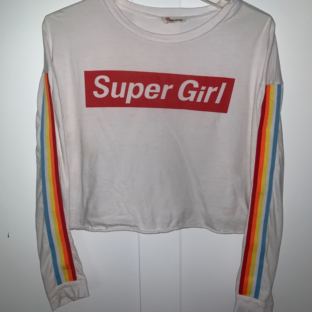 French Pastry Super Girl Long Sleeve Graphic Tee
